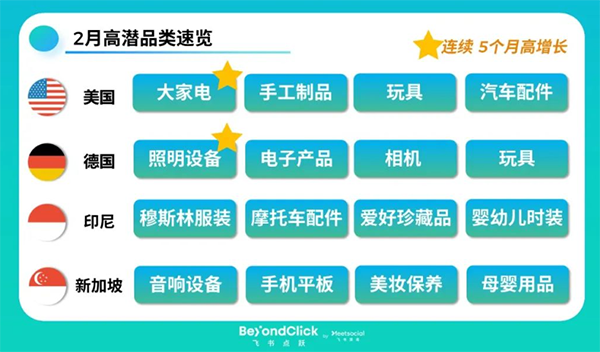 飞书深诺跨境电商出海月度观察:2月高潜品类速览